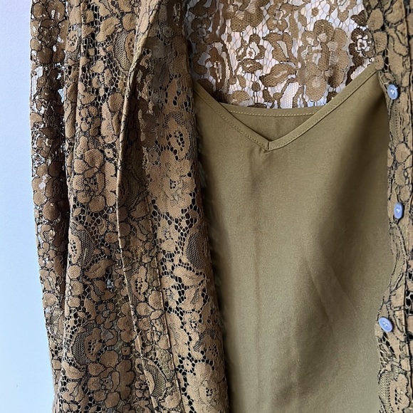 J crew lace button up shirt - Picture 2 of 3